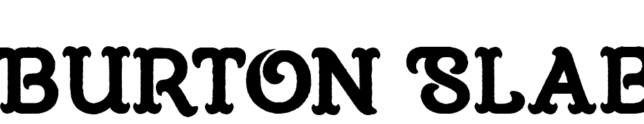 Burton Slab cкачати шрифт безкоштовно